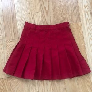 American Apparel Gabardine Tennis Skirt - American Beauty